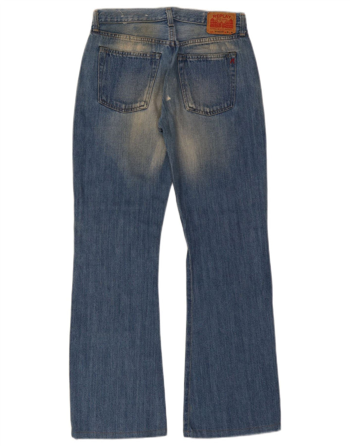 Replay Damen Bootcut-Jeans W26 L30 Blau