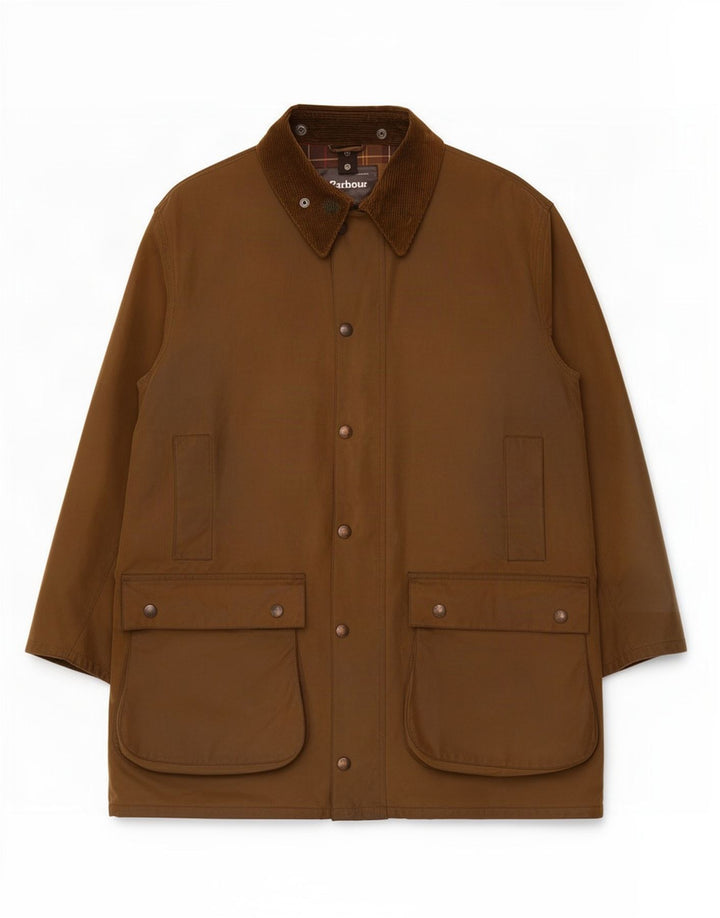 Barbour Herrenjacke aus gewachster Baumwolle, UK 46 XL, Braun
