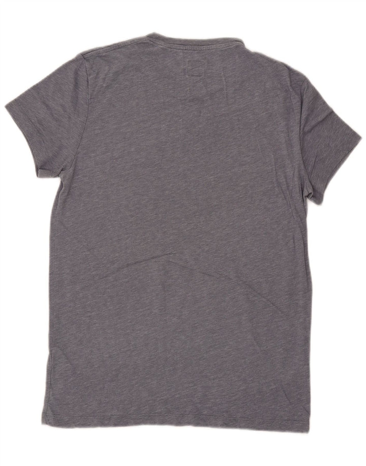Jack Wills Herren-T-Shirt-Oberteil, klein, grau gesprenkelte Baumwolle