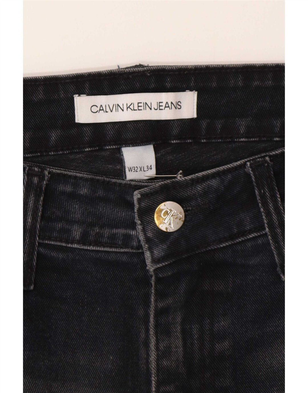 Calvin Klein Herren Straight Jeans W32 L26 Marineblau