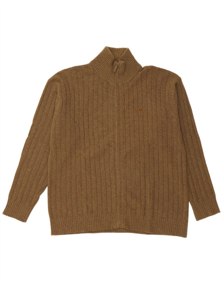 Kappa Herren Strickjacke 2XL Khaki Wolle
