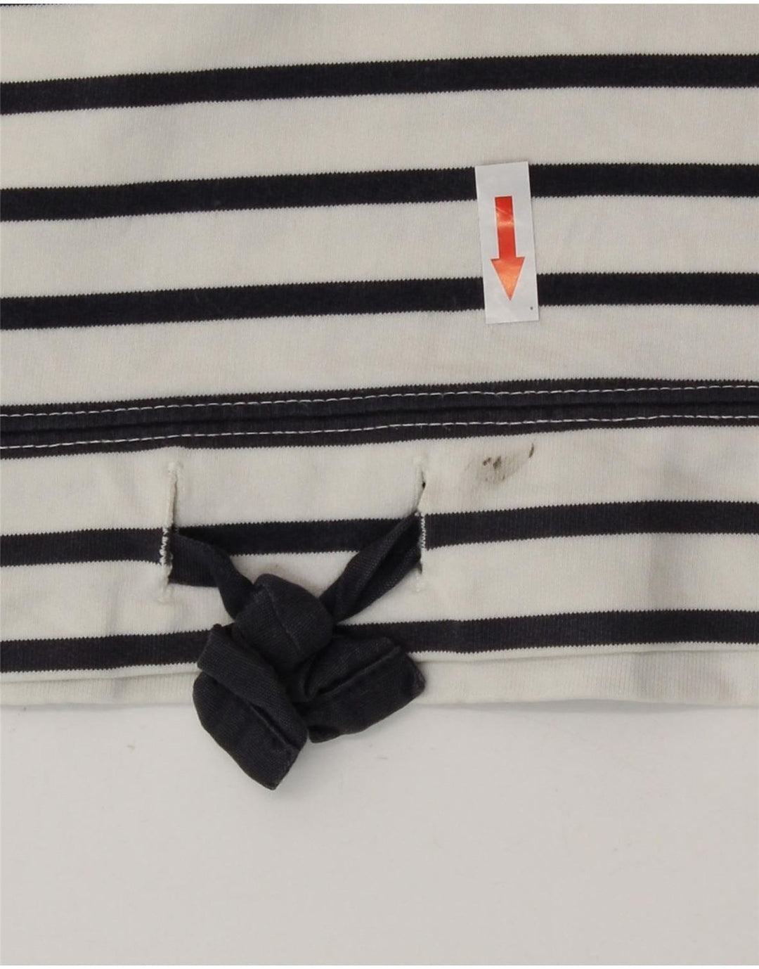 Joules Damen-Sweatshirt mit Knopfkragen, Gr. 40, Größe L, weiß gestreift