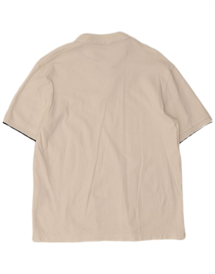 Zara Herren-Poloshirt, kleine weiße Baumwolle