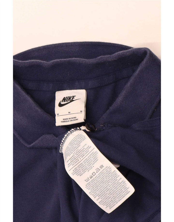 Nike Herren-Poloshirt, mittelgroß, marineblau, Baumwolle