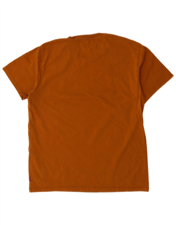 Levi's Herren-T-Shirt mit Standard-Passform aus mittelbrauner Baumwolle