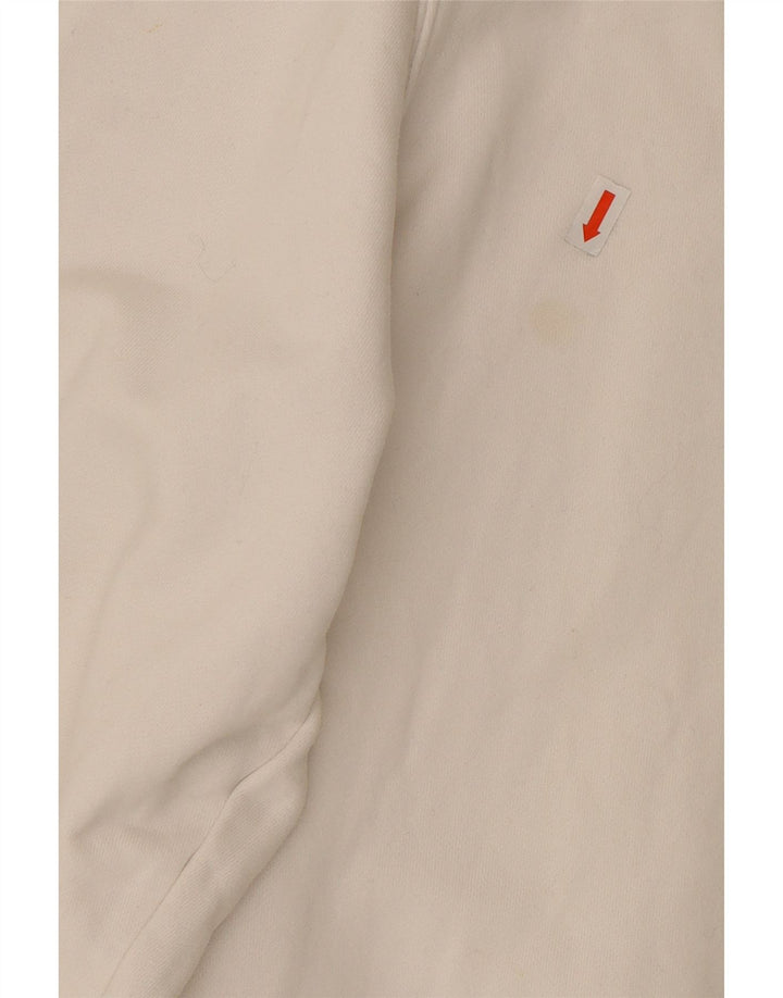 LACOSTE Herren Sweatshirt Pullover Größe 6 XL Weiße Baumwolle