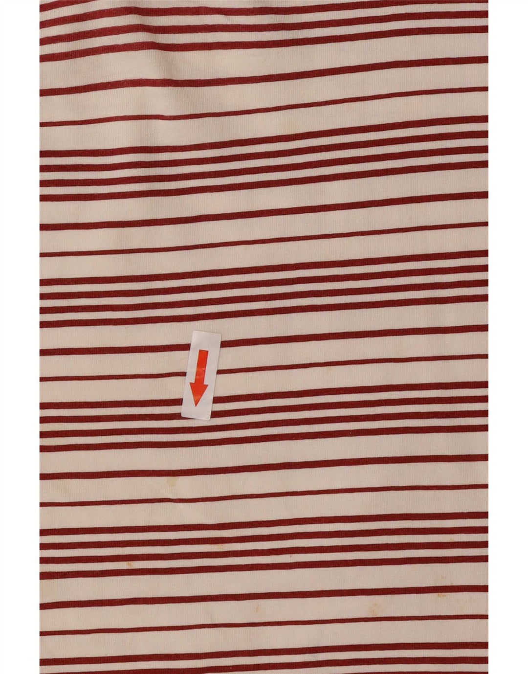 Sergio Tacchini Damen T-Shirt Top IT 44 Mittelweiß gestreift Polyester