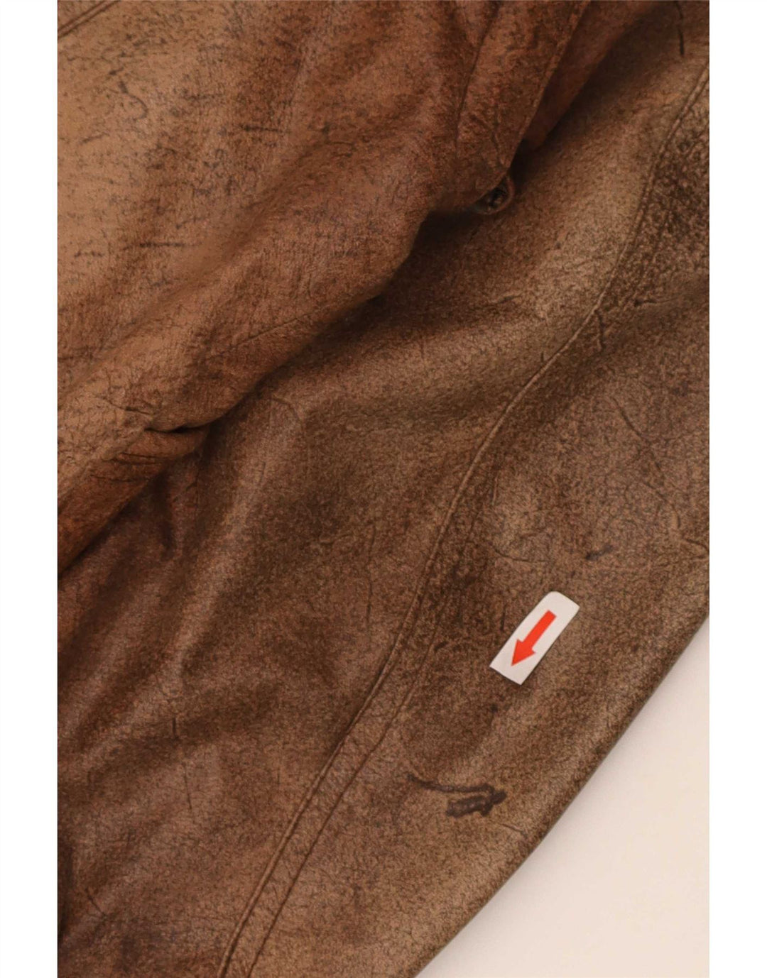 Trapper Herren Lederjacke IT 46 Small Braun