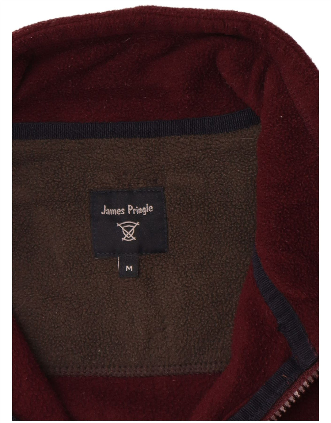 James Pringle Herren-Fleeceweste, UK 38, mittleres Burgunderrot, Polyester