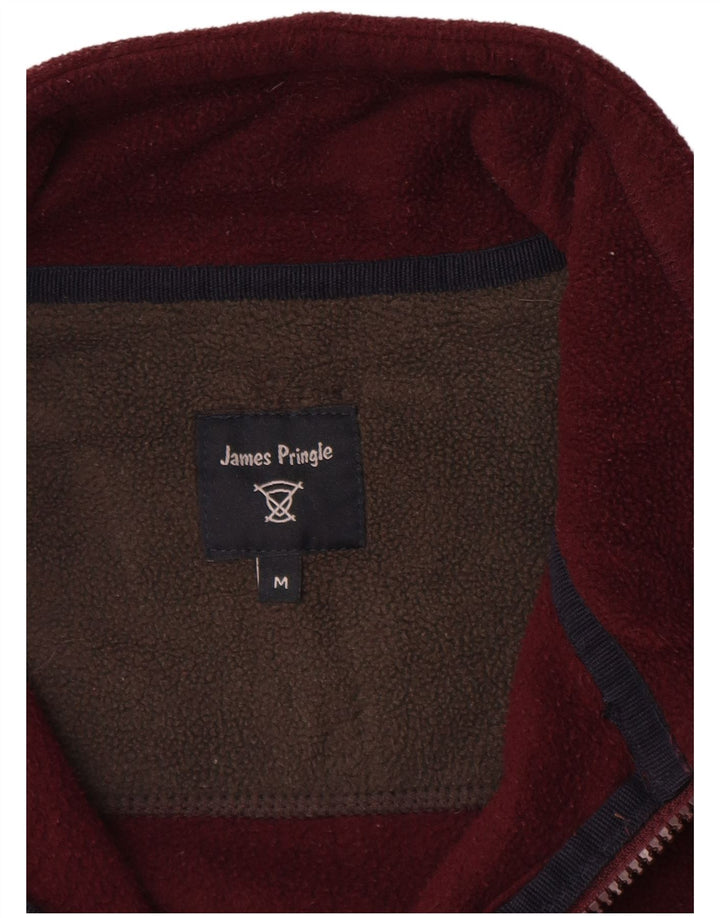 James Pringle Herren-Fleeceweste, UK 38, mittleres Burgunderrot, Polyester
