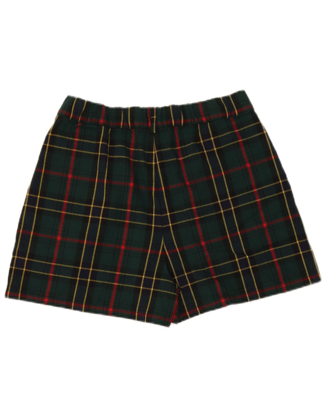 Nice & Chic Damen-Chinoshorts, Größe L, W32, grün kariert, Polyester