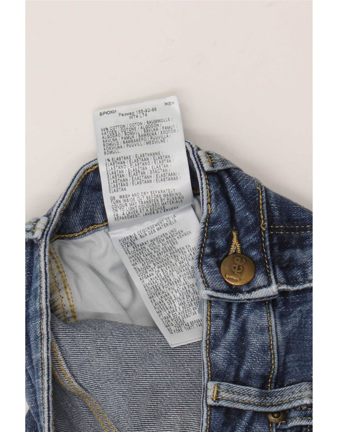 Lee Damen Breese Flared Jeans W29 L29 Blaue Baumwolle