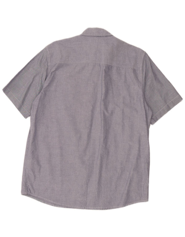 Carhartt Herren Kurzarmhemd XL Blau geblümt Baumwolle