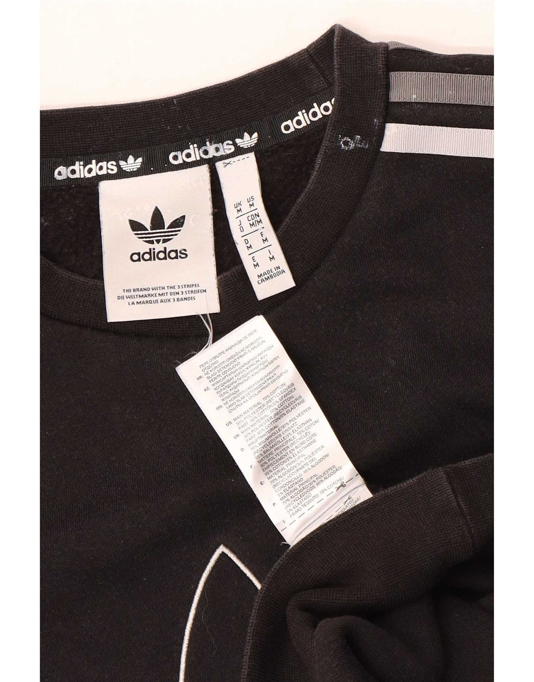 Adidas Herren Grafik-Sweatshirt-Pullover, mittelschwarz, Baumwolle