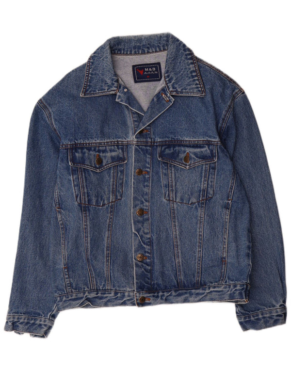 Vintage Mens Denim Jacket UK 38 Medium Blue