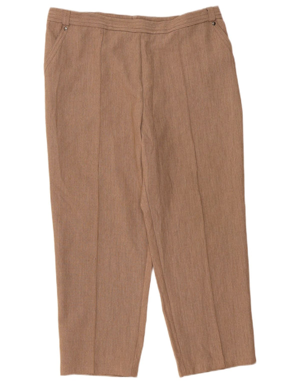 Marks & Spencer Damen Tapered Freizeithose UK 18 XL W36 L26 Braun