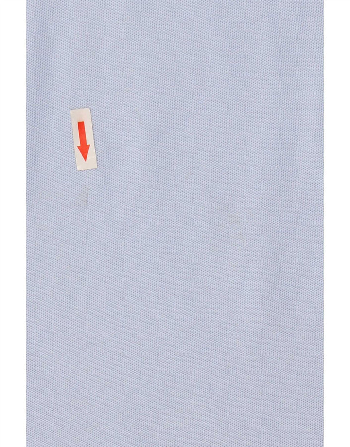 Tommy Hilfiger Herren-Poloshirt mit normaler Passform, mittelblaue Baumwolle
