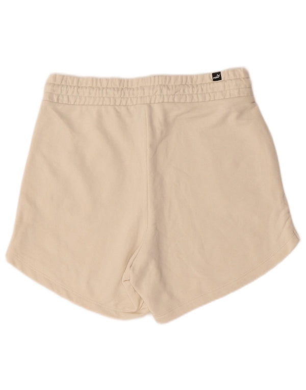 Puma Damen Sportshorts UK 14 Mittelbeige Baumwolle
