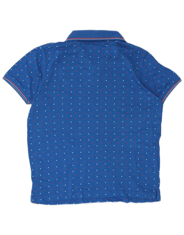 Harmont & Blaine Herren-Poloshirt XL, blau gepunktete Baumwolle