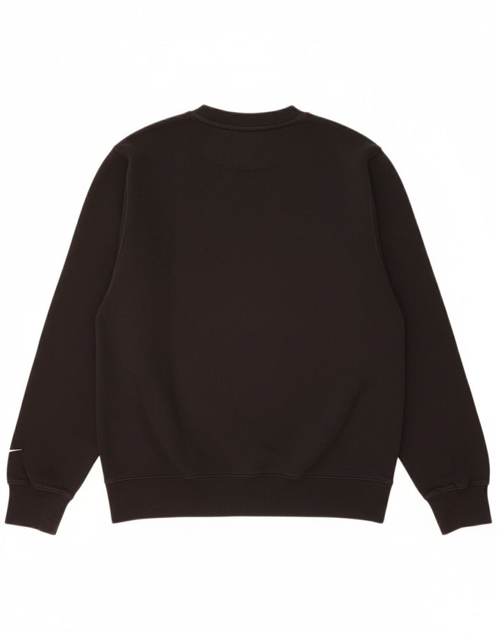 NIKE Mens Graphic Sweatshirt Jumper Medium Black Cotton