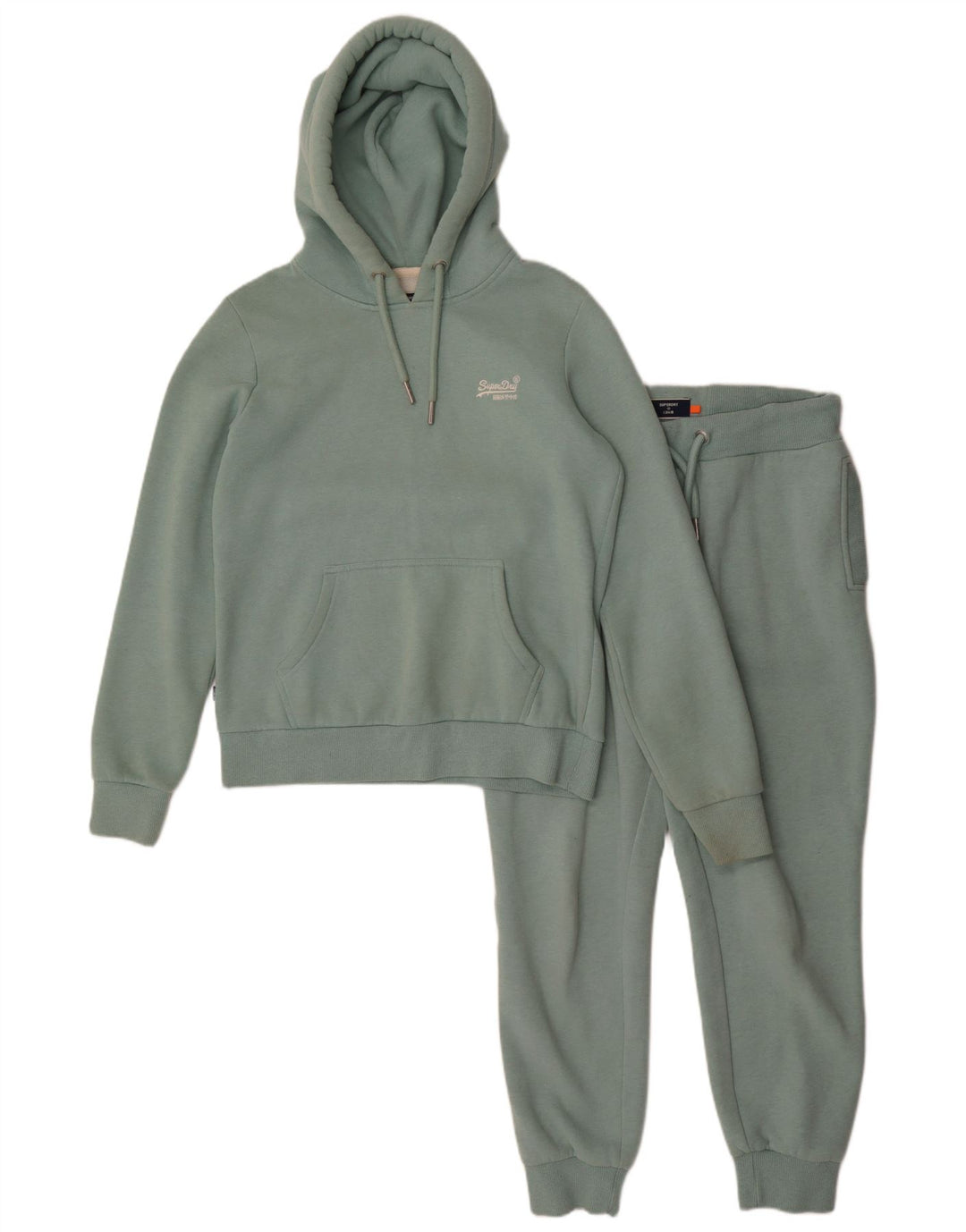 Superdry Damen-Overall-Trainingsanzug, Gr. 10, Größe S, Grün, Baumwolle