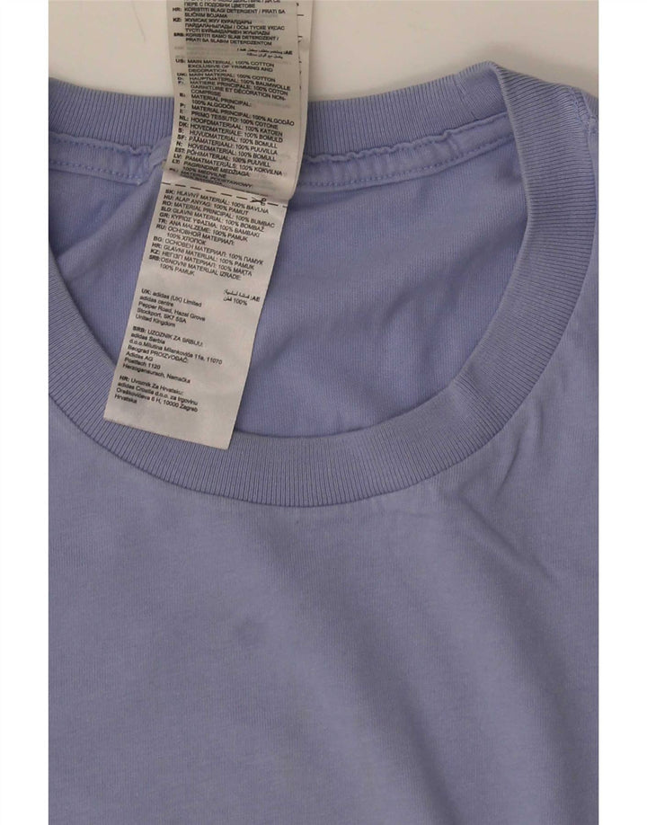 Adidas Herren T-Shirt Top Large Blau Baumwolle