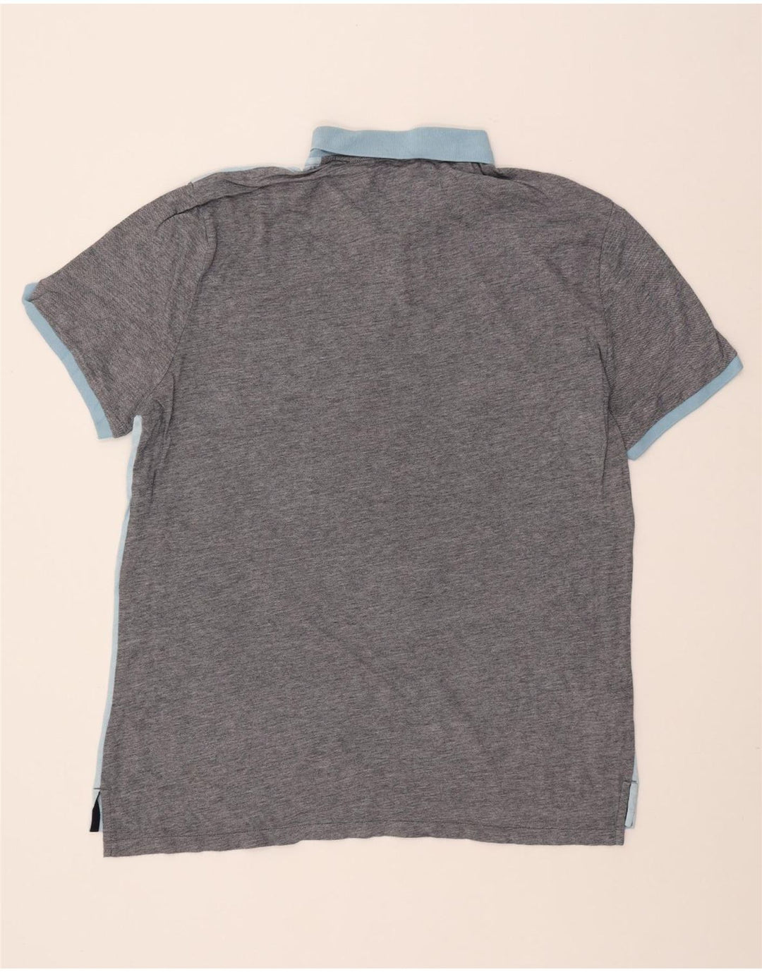 PINGUIN Herren Poloshirt 2XL Blau Colourblock Baumwolle