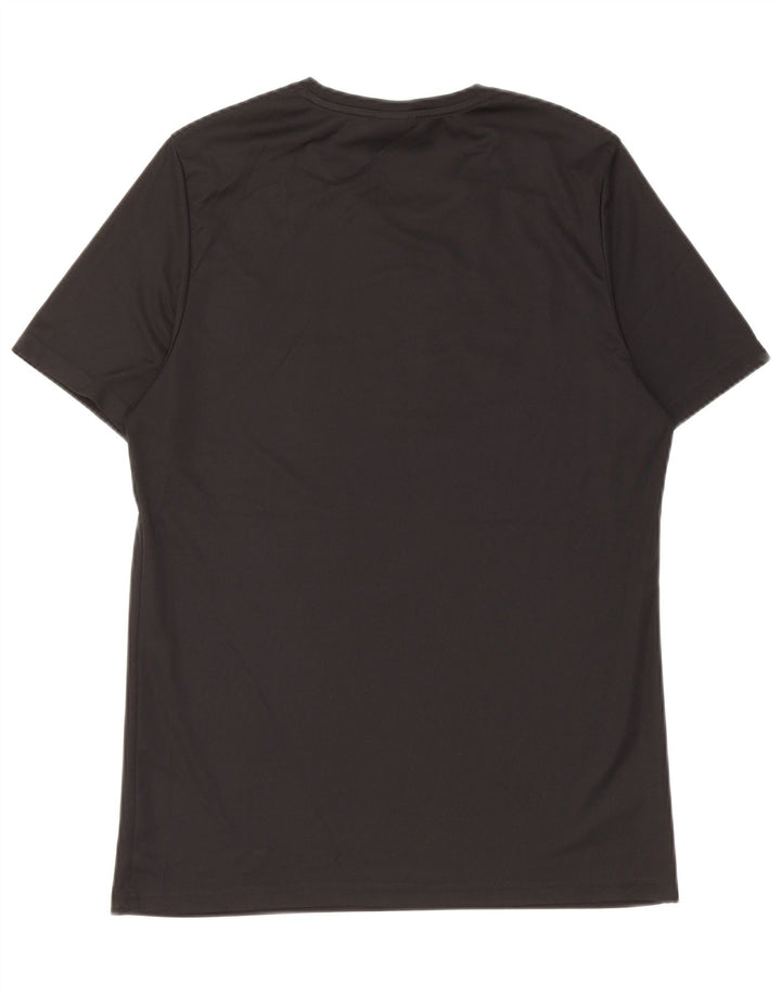 Reebok Herren Grafik-T-Shirt-Oberteil Mittelschwarzes Polyester