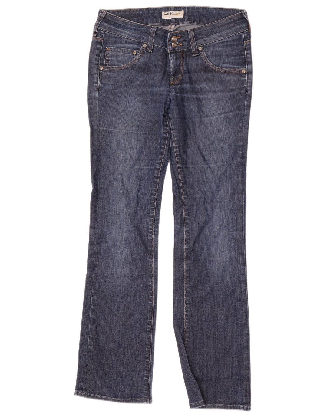 Lee Damen Bootcut-Jeans W28 L31 Marineblau