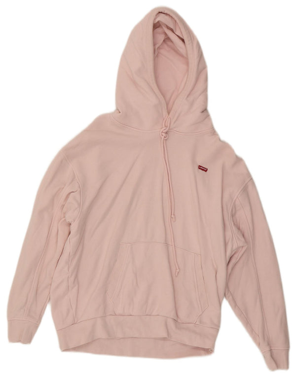 Levi's Damen Relaxed Fit Hoodie Pullover UK 6 XS Rosa Baumwolle