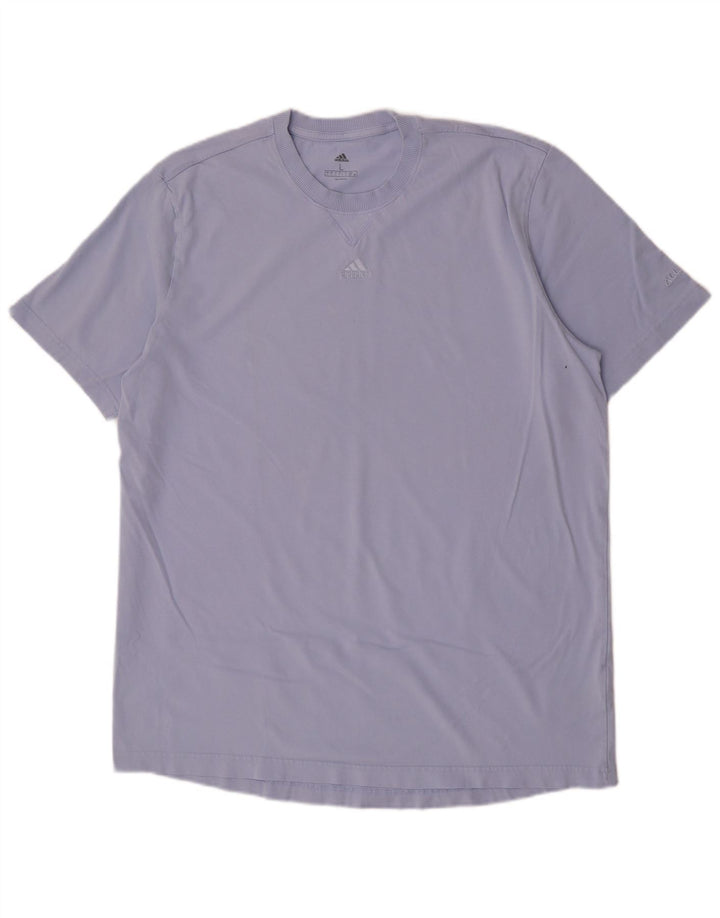 Adidas Herren T-Shirt Top Large Lila Baumwolle