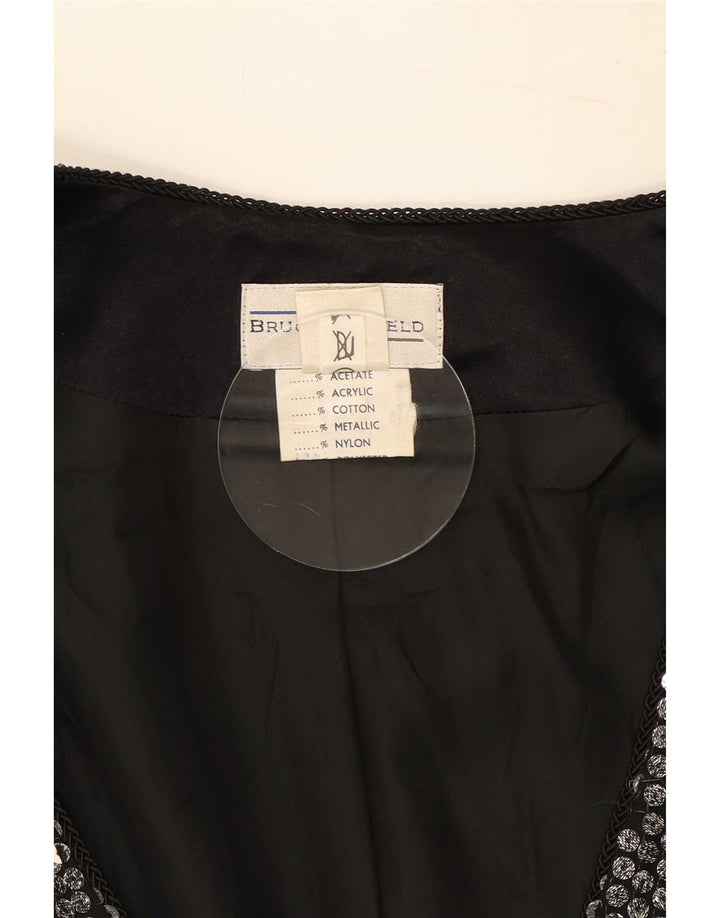 Bruce Oldfield Damen Blazer Jacke UK 12 Medium Silber