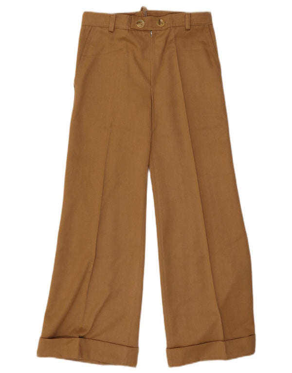 Vintage Damen Freizeithose mit weitem Bein W26 L26 Beige