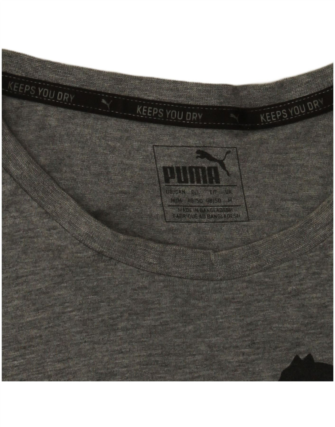 Puma Herren Grafik-T-Shirt-Oberteil Mittelgrau