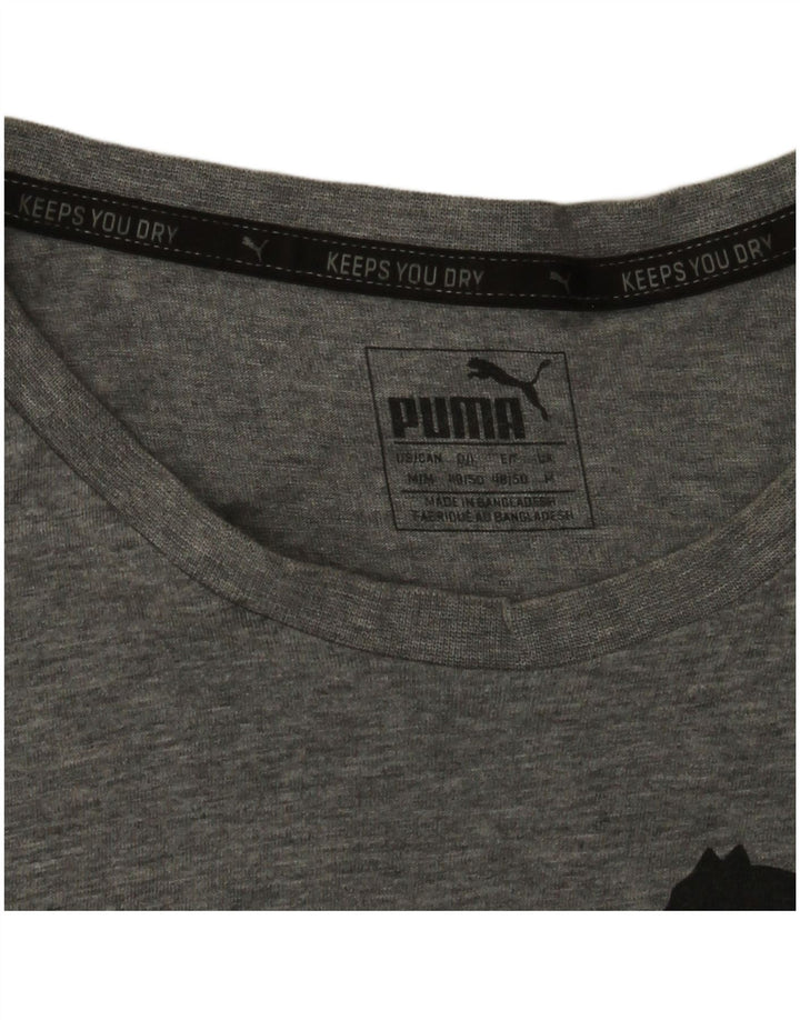 Puma Herren Grafik-T-Shirt-Oberteil Mittelgrau