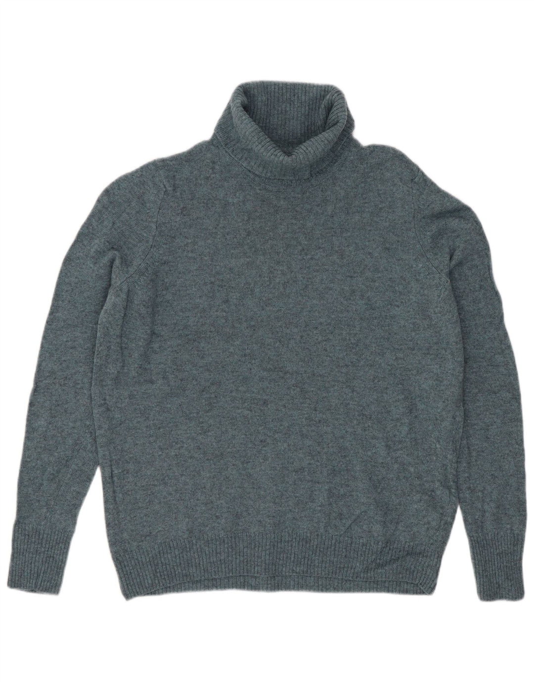 Marks & Spencer Rollkragenpullover für Damen, UK 14, mittelblaue Wolle