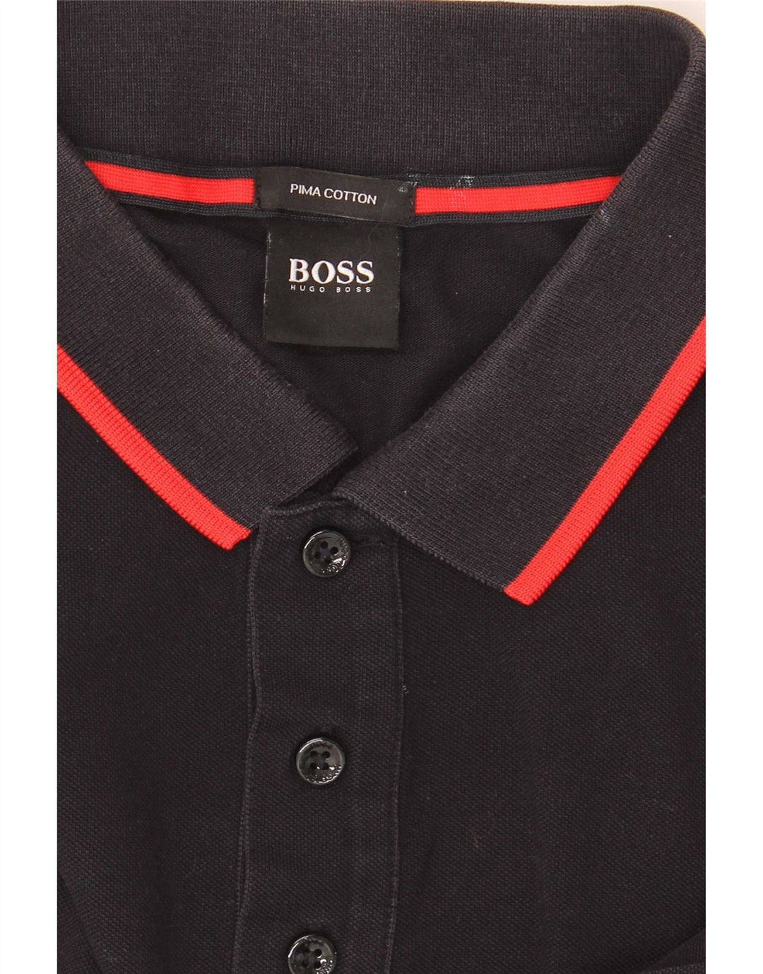 Hugo Boss Herren Poloshirt XL Schwarz Baumwolle