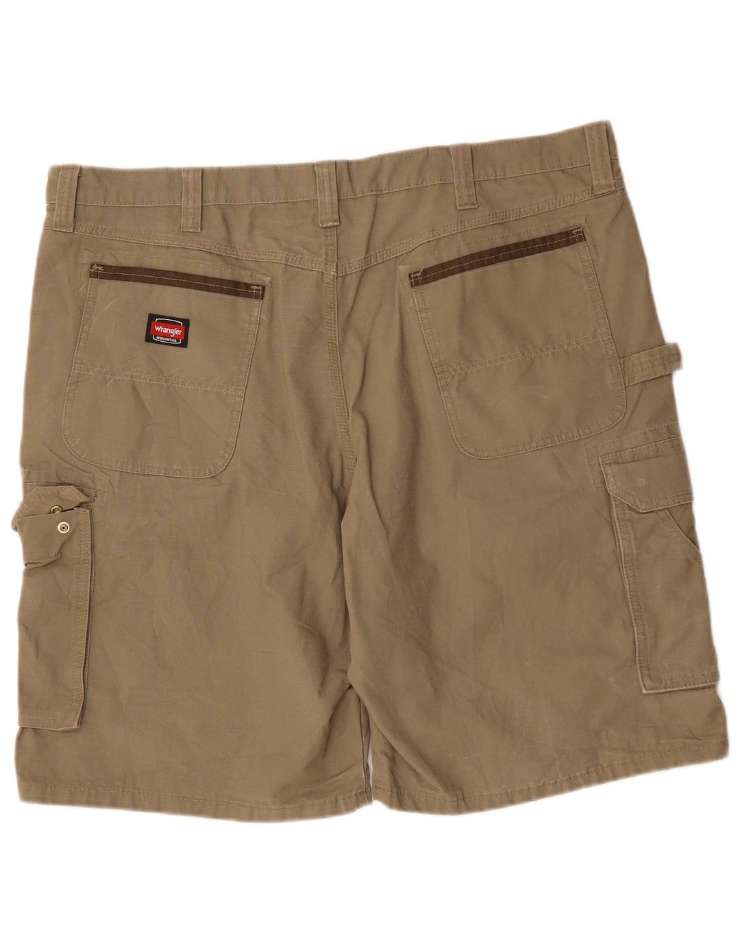 Wrangler Herren Cargoshorts W42 2XL Khaki Baumwolle