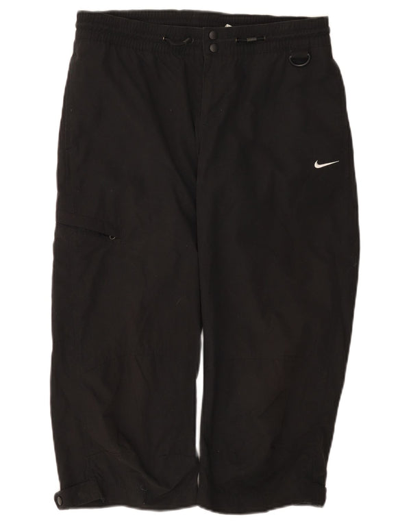 Nike Damen Cargo Capri Hose UK 6/8 XS W28 L20 Schwarz Polyester