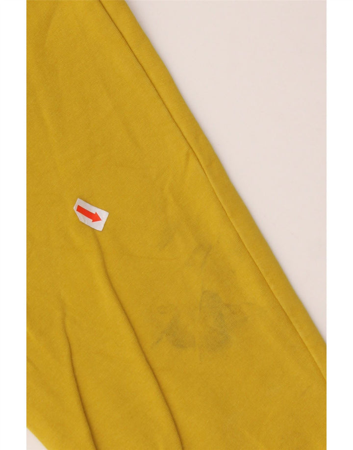 CAT Jungen-Sweatshirt mit Grafik, 13–14 Jahre, gelbe Farbblock-Baumwolle