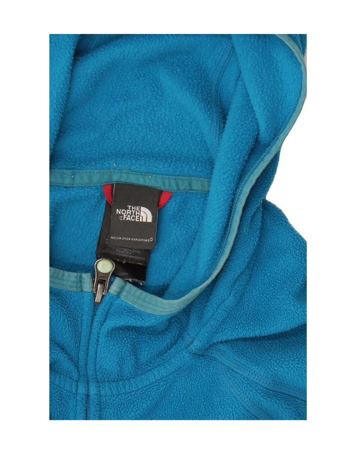 THE NORTH FACE Womens Hooded Fleece Jacket UK 10 Small Blue Polyester Vintage The North Face and Second-Hand The North Face from Messina Hembry 
