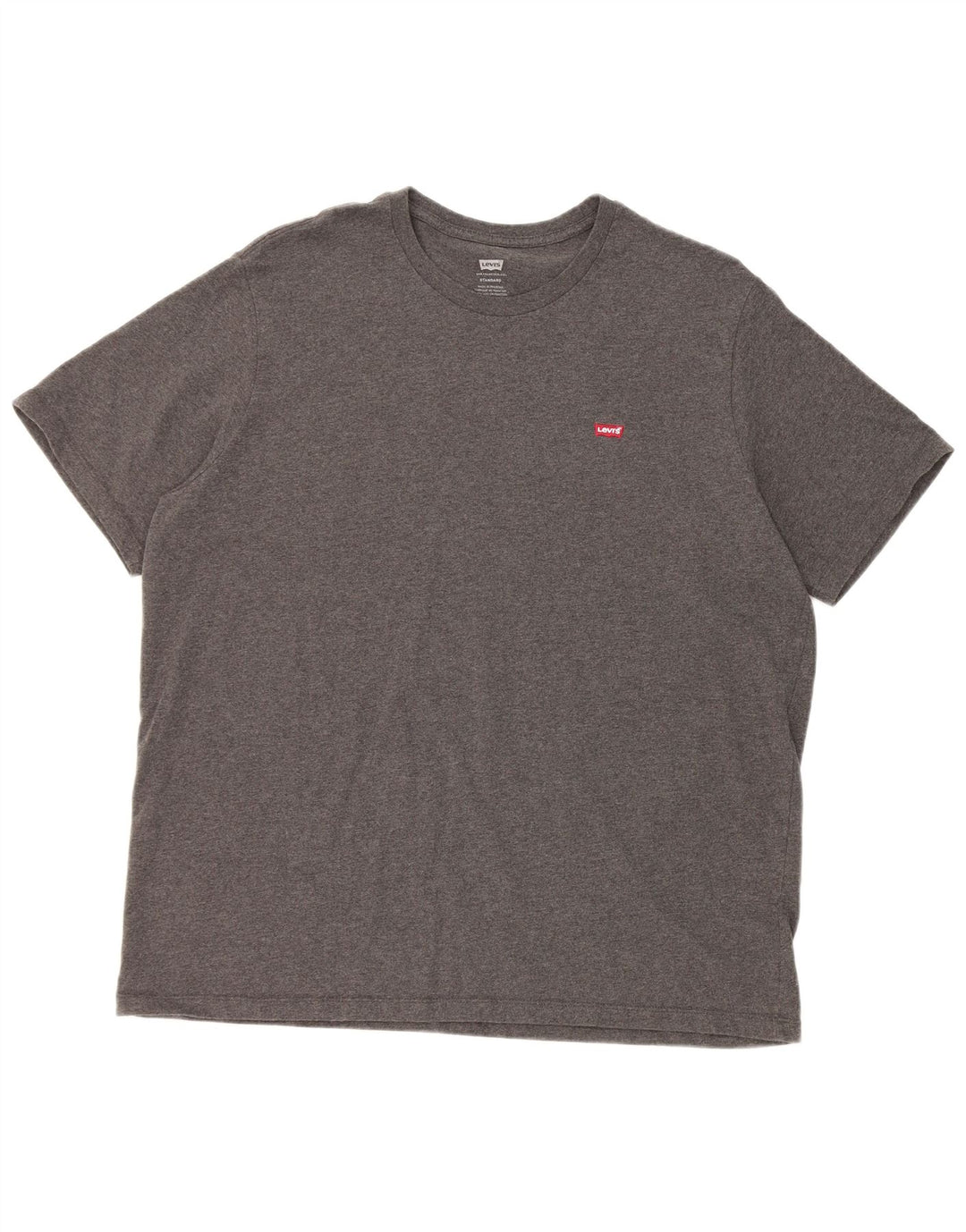 Levi's Herren Standard T-Shirt Top XL Grau Baumwolle