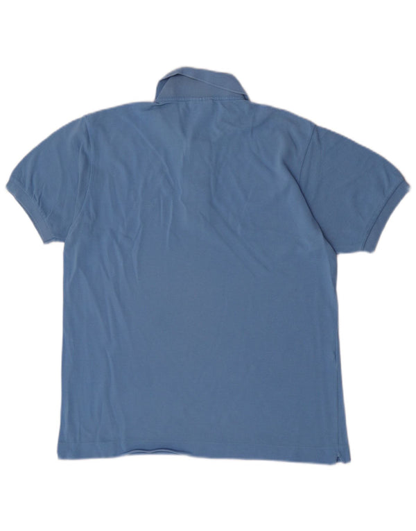Lacoste Herren-Poloshirt, Größe 3, klein, blaue Baumwolle