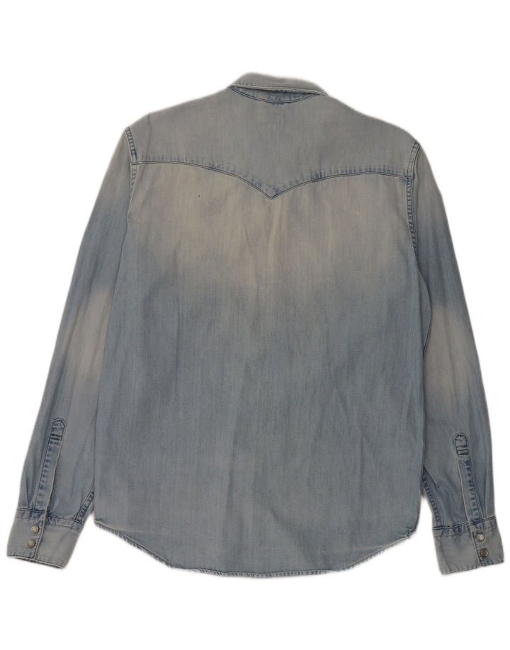 Levi's Herren-Jeanshemd aus mittelblauer Baumwolle