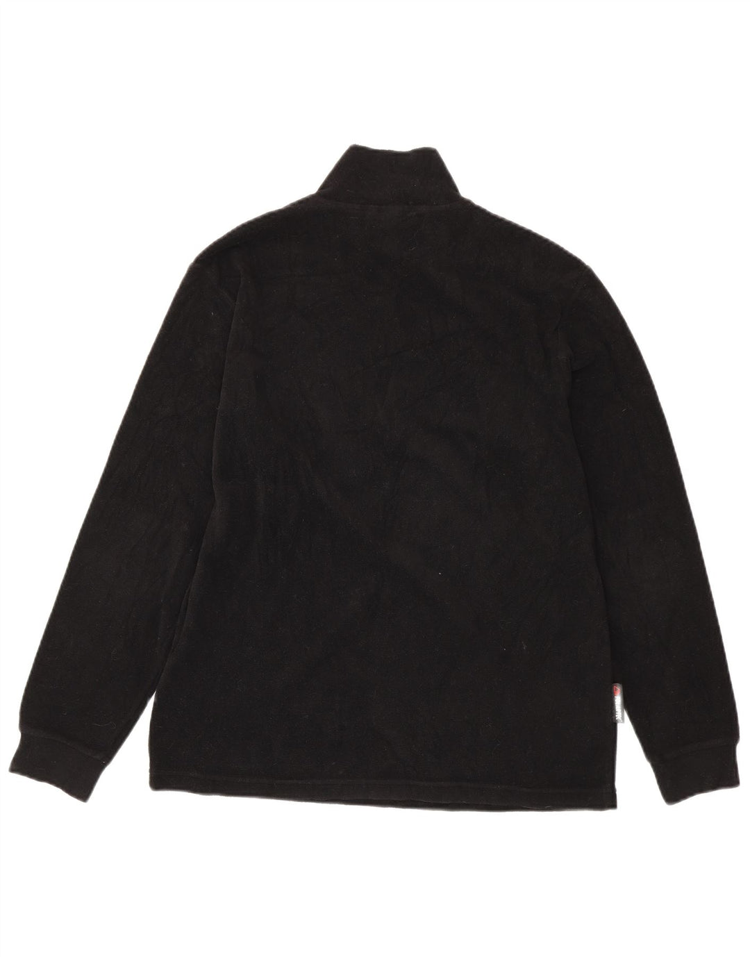 INVICTA Herren-Fleecepullover mit Reißverschluss am Hals, Größe L, Schwarz