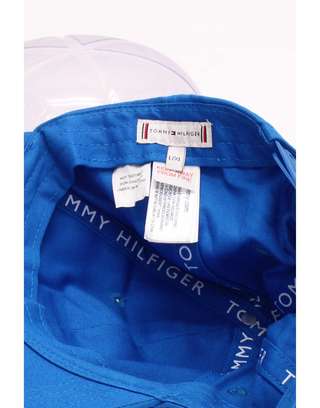 Tommy Hilfiger Baseballkappe für Jungen, 10–11 Jahre, L/XL, blaue Baumwolle