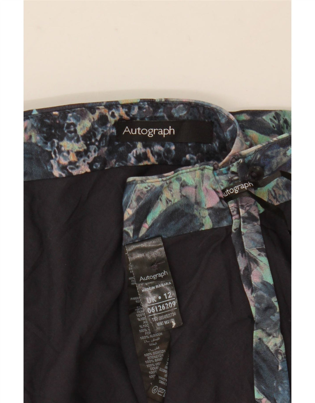 Marks & Spencer Damen Bleistiftrock UK 12 Medium W30 Mehrfarbig