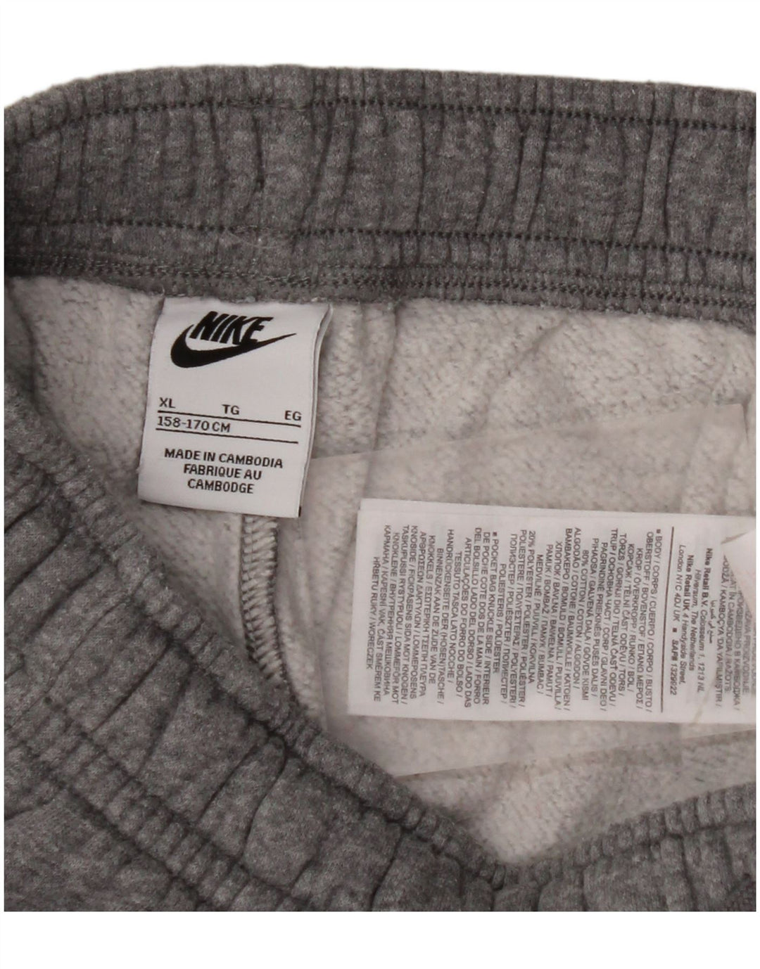 NIKE Cargo-Trainingshose für Jungen, Jogginghose, 13–14 Jahre, XL, Grau meliert