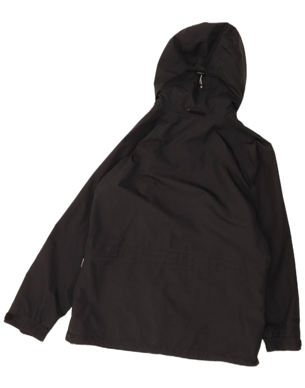 Berghaus Womens Hooded Oversized Rain Jacket UK 16 Large Schwarz Polyester
