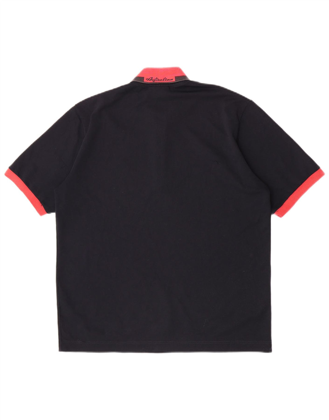 AUSTRALIAN L'ALPINA Herren Rugby-Poloshirt IT 50 Mittelschwarzes Polyester